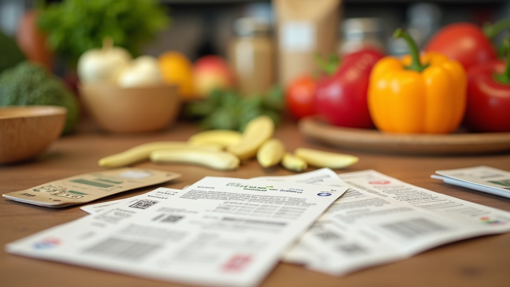 Prospectus promotionnels et cartes fidélité étalés sur une table