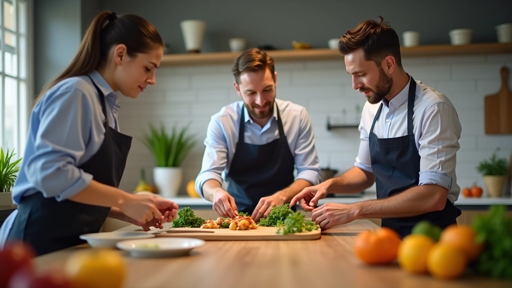 Équipe d'experts en budget alimentaire français travaillant ensemble